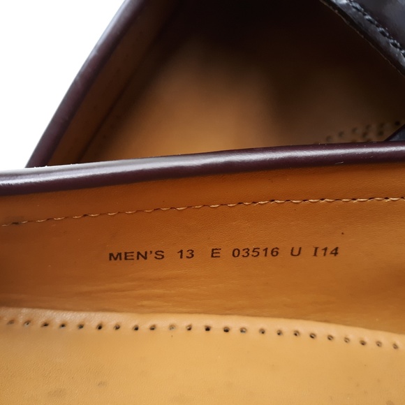 Cole Haan Mens Loafer Dress Shoes 13E Cherry Brown - Picture 8 of 8